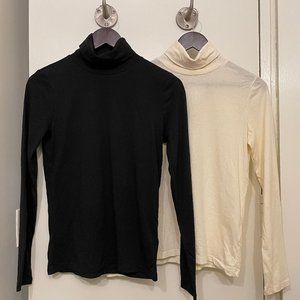 NWOT Everlane Organic Cotton Turtlenecks, set of 2